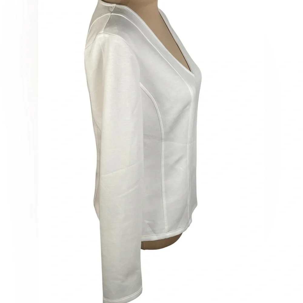BANANA REPUBLIC ~ SOFT TOUCH SCUBA FITTED TOP‎ MEDIUM